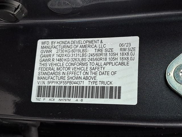 2023 Honda Ridgeline RTL