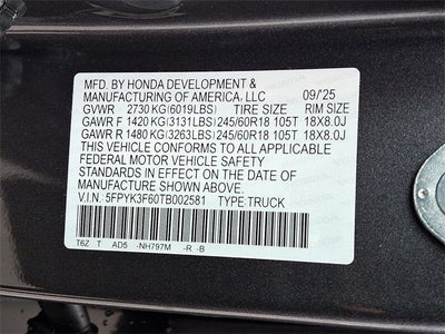 2026 Honda Ridgeline TrailSport