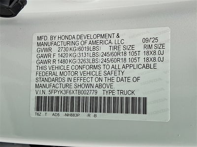 2026 Honda Ridgeline TrailSport