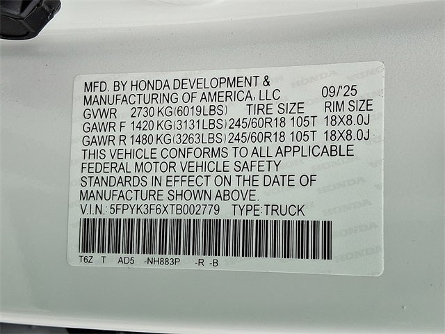 2026 Honda Ridgeline TrailSport