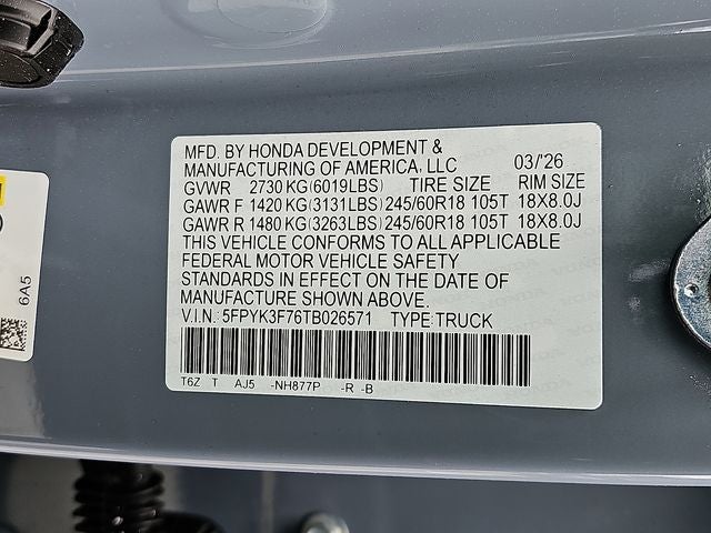 2026 Honda Ridgeline TrailSport+