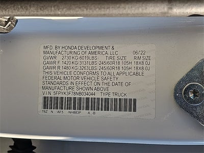 2022 Honda Ridgeline RTL-E