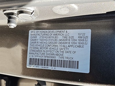 2023 Honda Ridgeline RTL-E