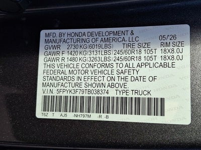 2026 Honda Ridgeline TrailSport+