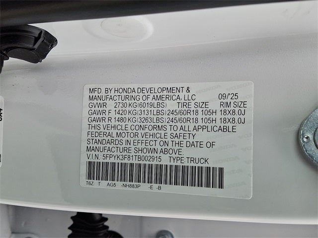 2026 Honda Ridgeline Black Edition