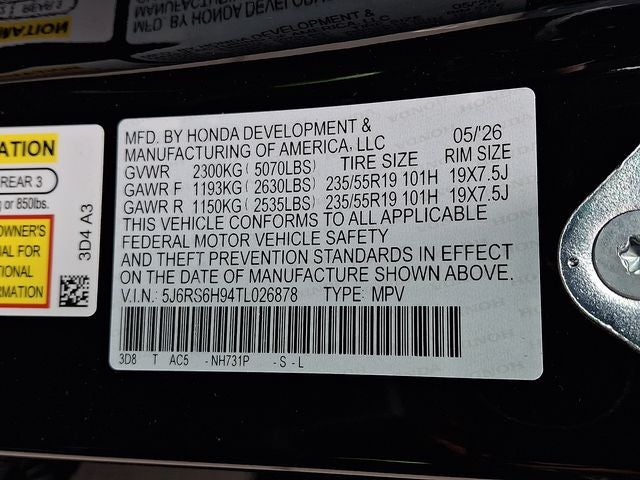2026 Honda CR-V Hybrid Sport Touring