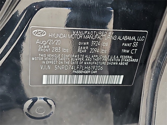 2020 Hyundai Elantra SE