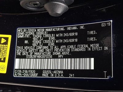 2019 Toyota Highlander LE