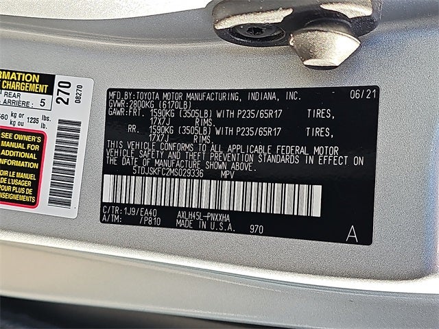 2021 Toyota Sienna XLE 7 Passenger