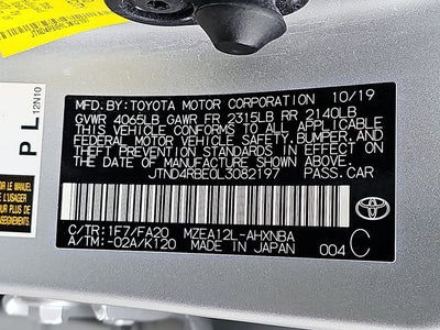 2020 Toyota Corolla Hatchback SE
