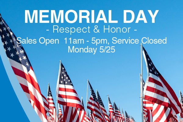 Memorial Day Hours