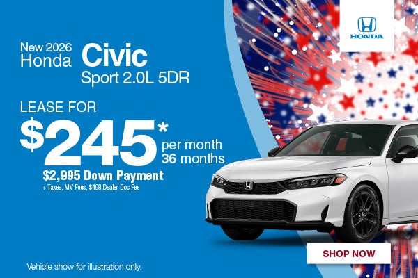 New 2026 Honda Civic Sport 2.0L 5DR