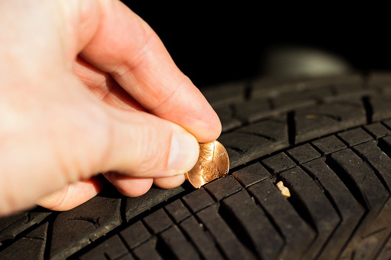 car tire penny check Curry Honda Chicopee in Chicopee MA